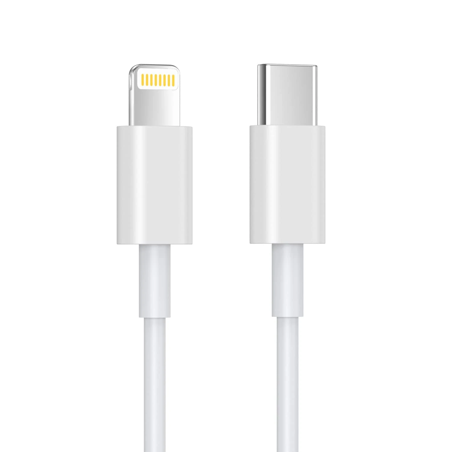 Cybist Basics Range - USB C to Lightning Compatible Cable – 1 Metre, White – Compatible with Apple iPad, iPhone 14 Series, iPhone 13 Series, 12, 12 Mini, 12 Pro Max, 11, XS, X, XR, SE And More.