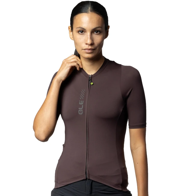 Alé Cycling Women's Pragma Colour Block Off Road Cycling Jersey, Brown, L