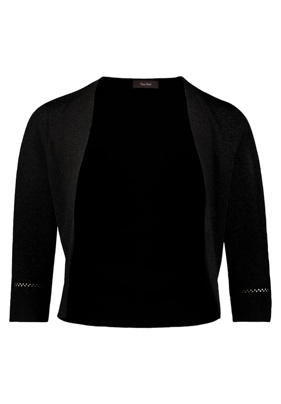 Vera Mont Women's Knitted Bolero Without Closure, Black, L