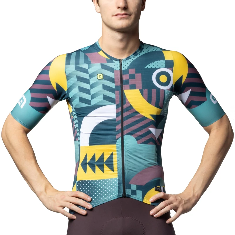 Alé Cycling Men's PR.E Games Short Sleeve Jersey, Cocoa Brown, M