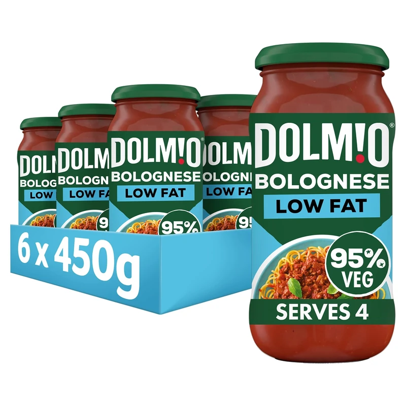 Dolmio Bolognese Original Low Fat Pasta Sauce Jar, Bulk Multipack 6 x 450g