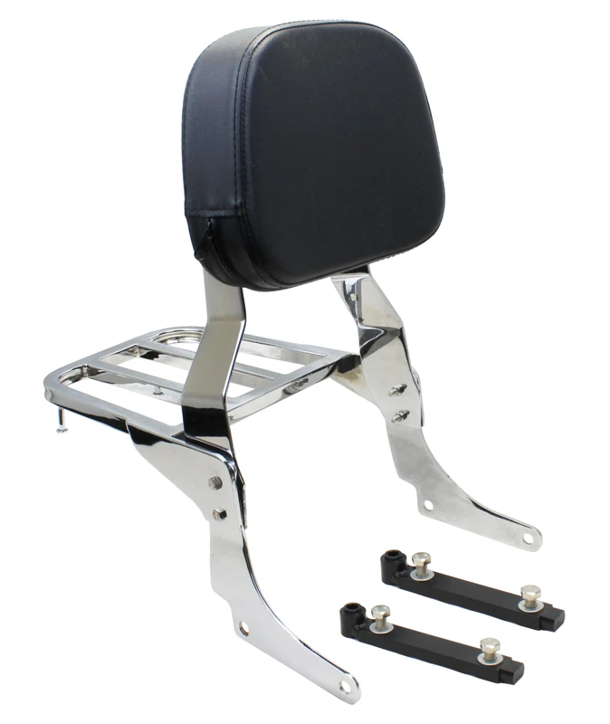YHMOTO Backrest Sissy Bar with Luggage Rack for Suzuki VZ800 Marauder 800 1997-2007
