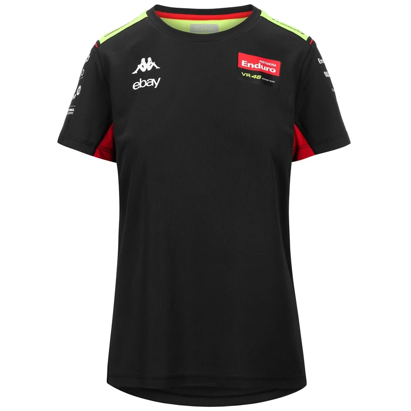 VR46 Team PERTAMINA,T-Shirt,Donna,Black,XS