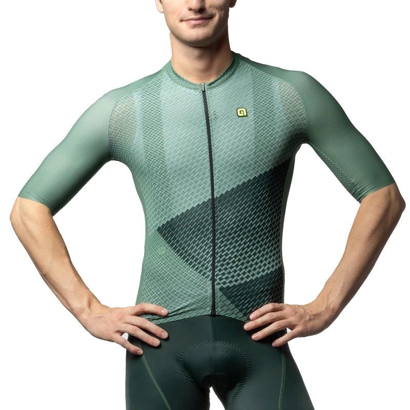 Alé Cycling Men's PR.E Web Short Sleeve Jersey, Pine Green, XL