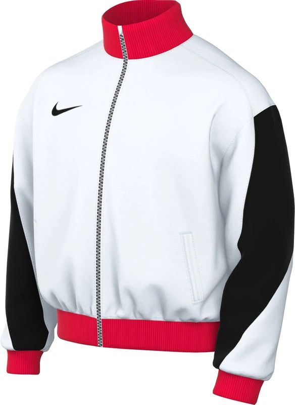 NIKE FD7579-100 Dri-FIT Strike 24 Track Jacket K Jacket Men's WHITE/BLACK/BRIGHT CRIMSON/BLACK Size S