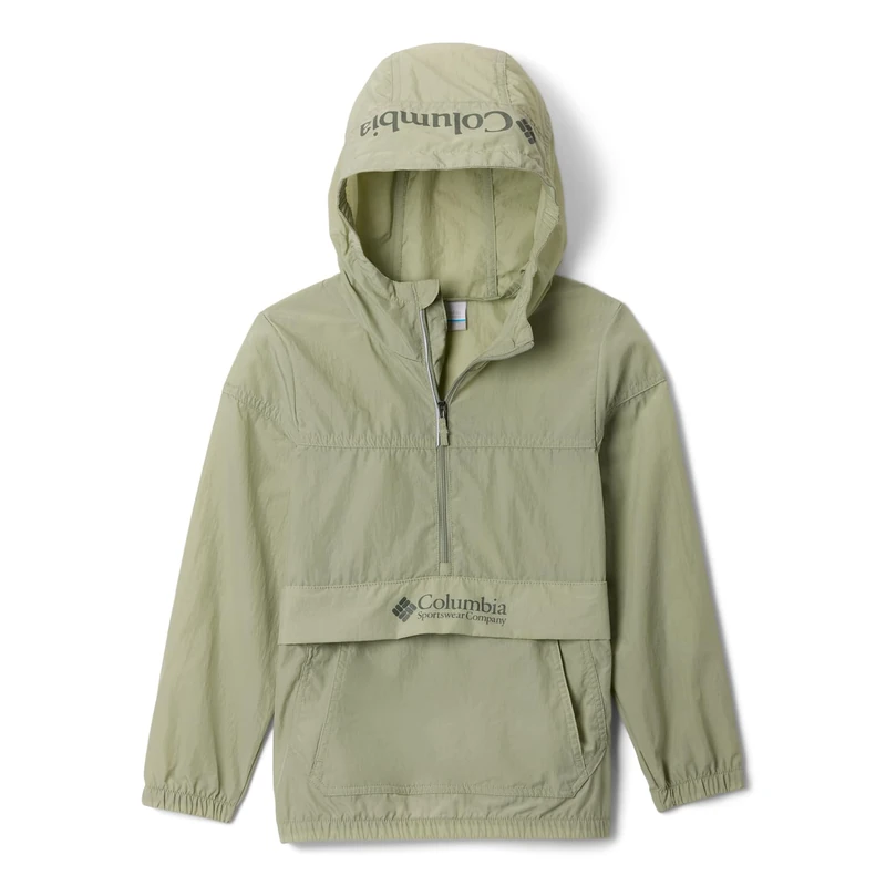 Columbia Youth Unisex Challenger 2 Windbreaker, Lightweight Windbreaker Jacket, Safari, L - Image 1