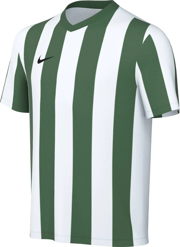 NIKE FZ9341-103 Y NK DF STRP DVSN V JSY SS Sweatshirt Unisex WHITE/PINE GREEN/BLACK Size XS