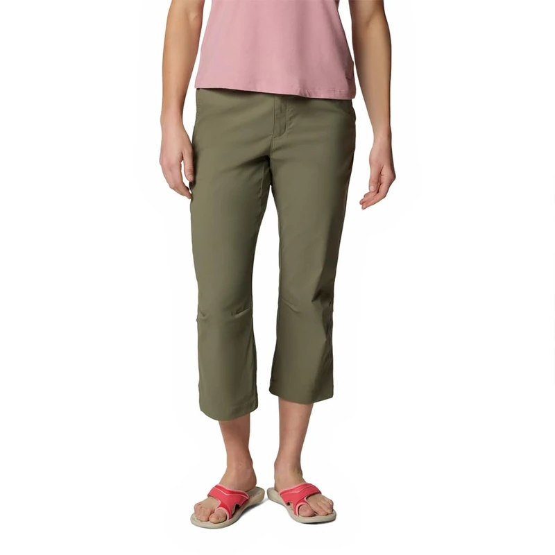 Columbia Women's Leslie Falls Capri 2, Capri Cropped Hiking Trousers, Stone Green, W4/C