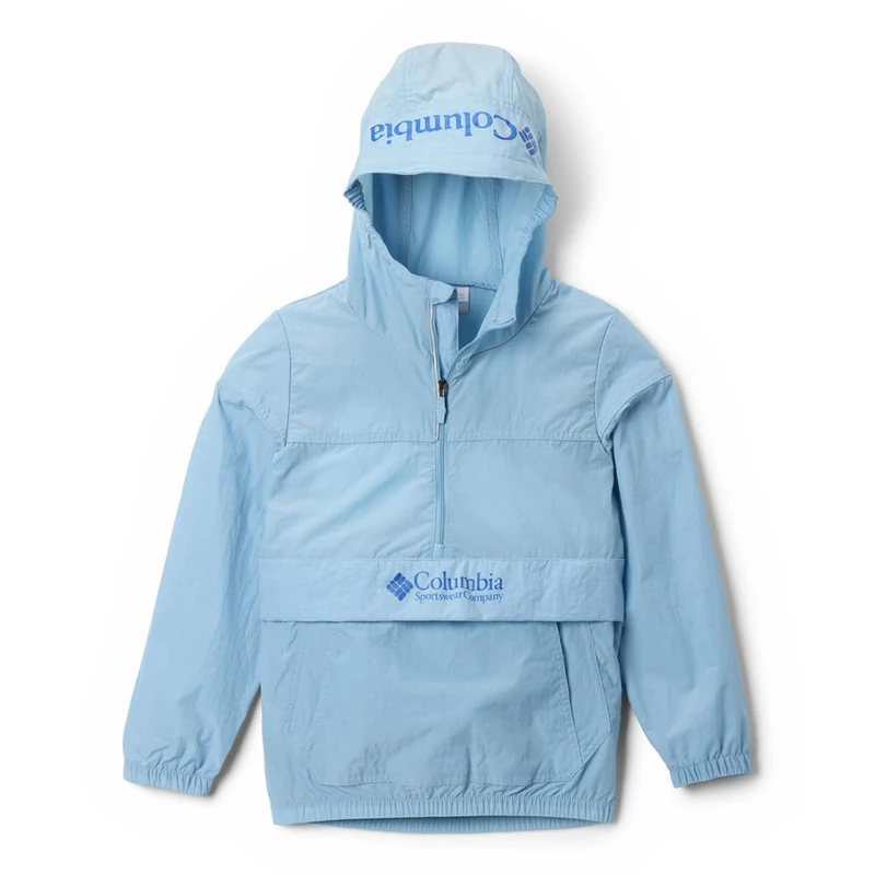 Columbia Youth Unisex Challenger 2 Windbreaker, Lightweight Windbreaker Jacket, Ripple Blue, M