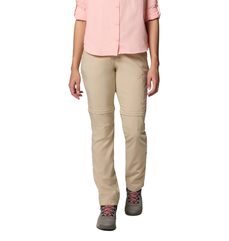 Columbia Women's Silver Ridge Utility Convertible Pant, Hiking Convertible Trousers, Ancient Fossil, W6/R