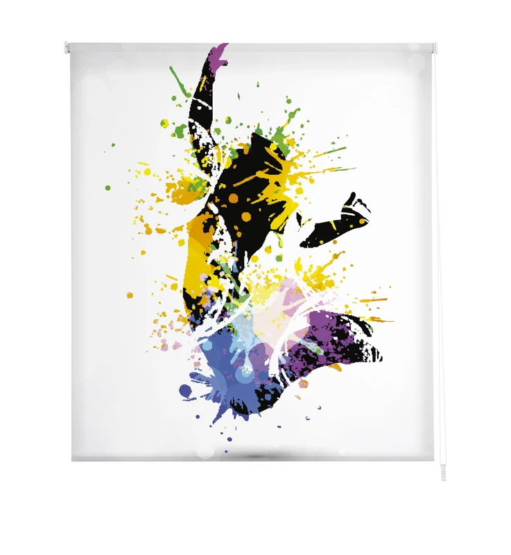 Estoralis Youth | Roller Blind Modern Design | Translucent Digital Print | Model J-2512 | 150 x 180 cm (W/H) Fabric Size 147 x 175 cm | Blinds for Windows and Doors