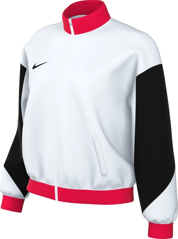 NIKE FD7683-100 Dri-FIT Academy Pro 24 Track Jacket K Jacket Women's WHITE/BLACK/BRIGHT CRIMSON/BLACK Size XS
