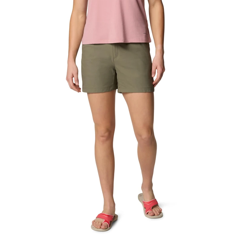 Columbia Women's Leslie Falls Short 2, Hiking Shorts, Stone Green, W8/L5