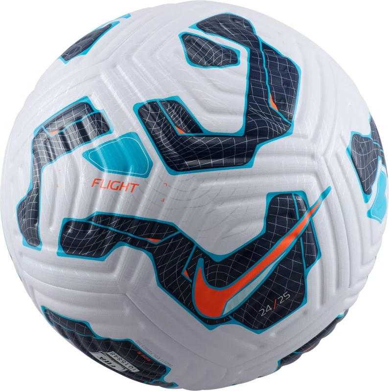 Nike FZ3023-100 NK FLIGHT - FA24 Recreational soccer ball Unisex WHITE/BLACKENED BLUE/HYPER CRIMSON Size 5