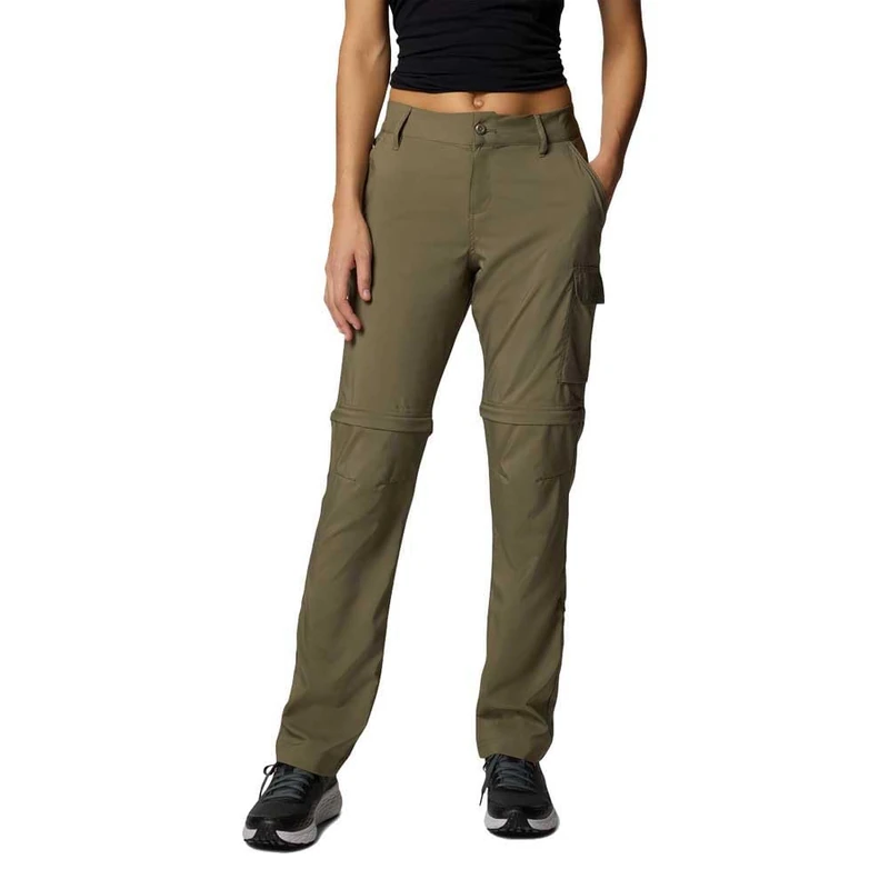 Columbia Women's Silver Ridge Utility Convertible Pant, Hiking Convertible Trousers, Stone Green, W16/R