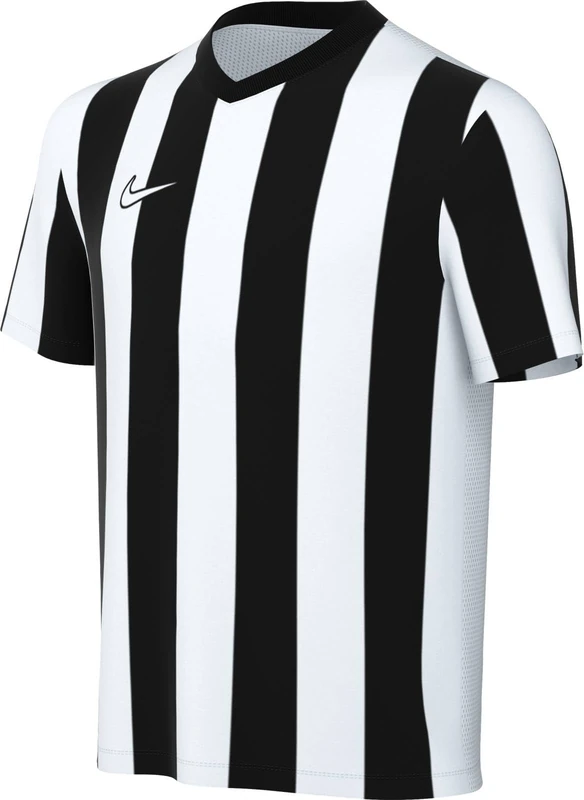 NIKE FZ9341-100 Y NK DF STRP DVSN V JSY SS Sweatshirt Unisex White/Black/White Size XS - Image 1