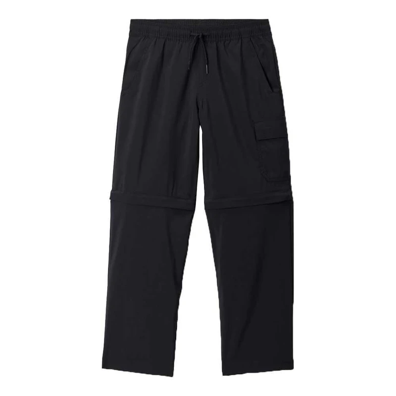 Columbia Youth Boys Silver Ridge Utility Convertible Pant, Hiking Convertible Trousers, Black, L
