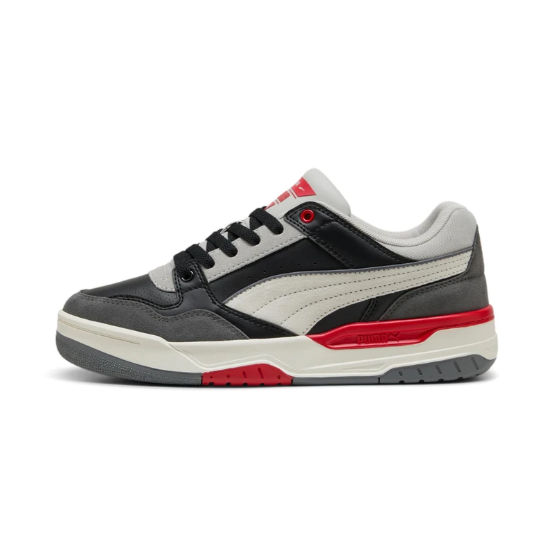 PUMA Men's Rebound Retro Shoes Sneaker, Black-Cool Dark Gray-for All Time Red, 8 UK