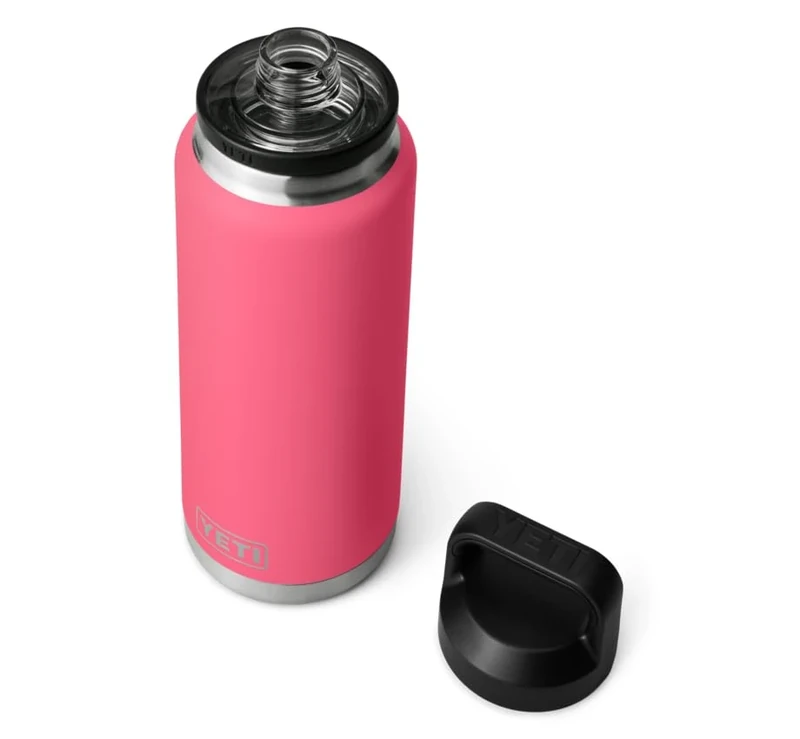 YETI Rambler, vakuumisolerad flaska i rostfritt stål med tugglock, tropisk rosa, 1065 ml (40 oz) - Image 1