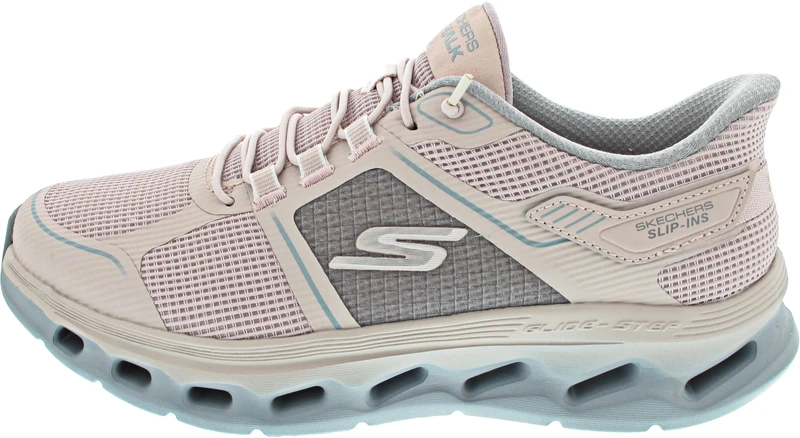 Skechers Women's GO Walk Glide-Step 2.0 Elektra Sneaker, Light Pink, 7 UK