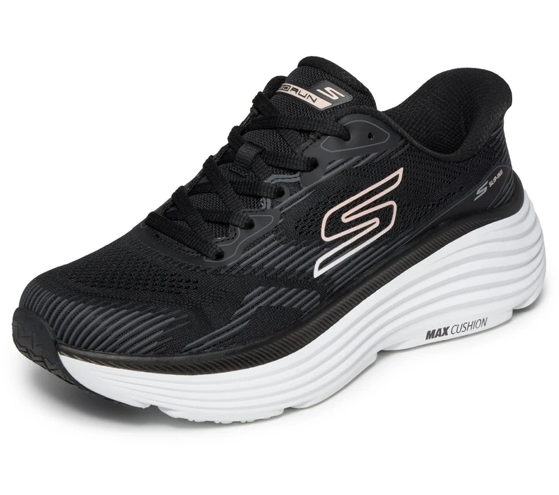 Skechers Women's Max Cushioning Endeavour Canova Sneaker, Black, 6 UK Wide