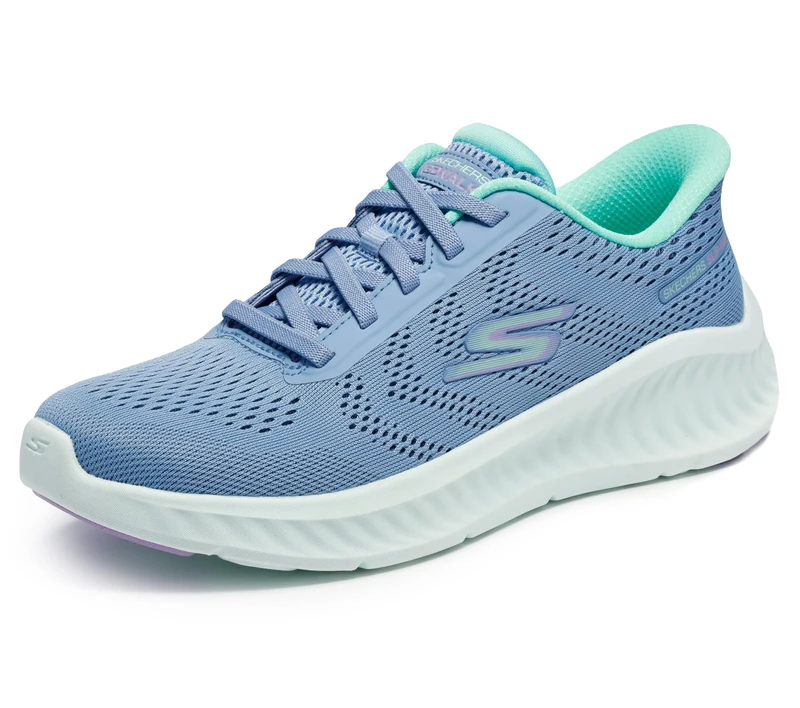 Skechers Women's GO Walk Now Sneaker, Blue, 7 UK