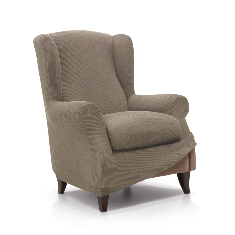 FAVERTI® Elastic Armchair Cover 70 to 100 cm | Real Model | Linen | Universal Adjustable Armchair Cover | Jacquard Fabric Quality Protector Cotton Feel