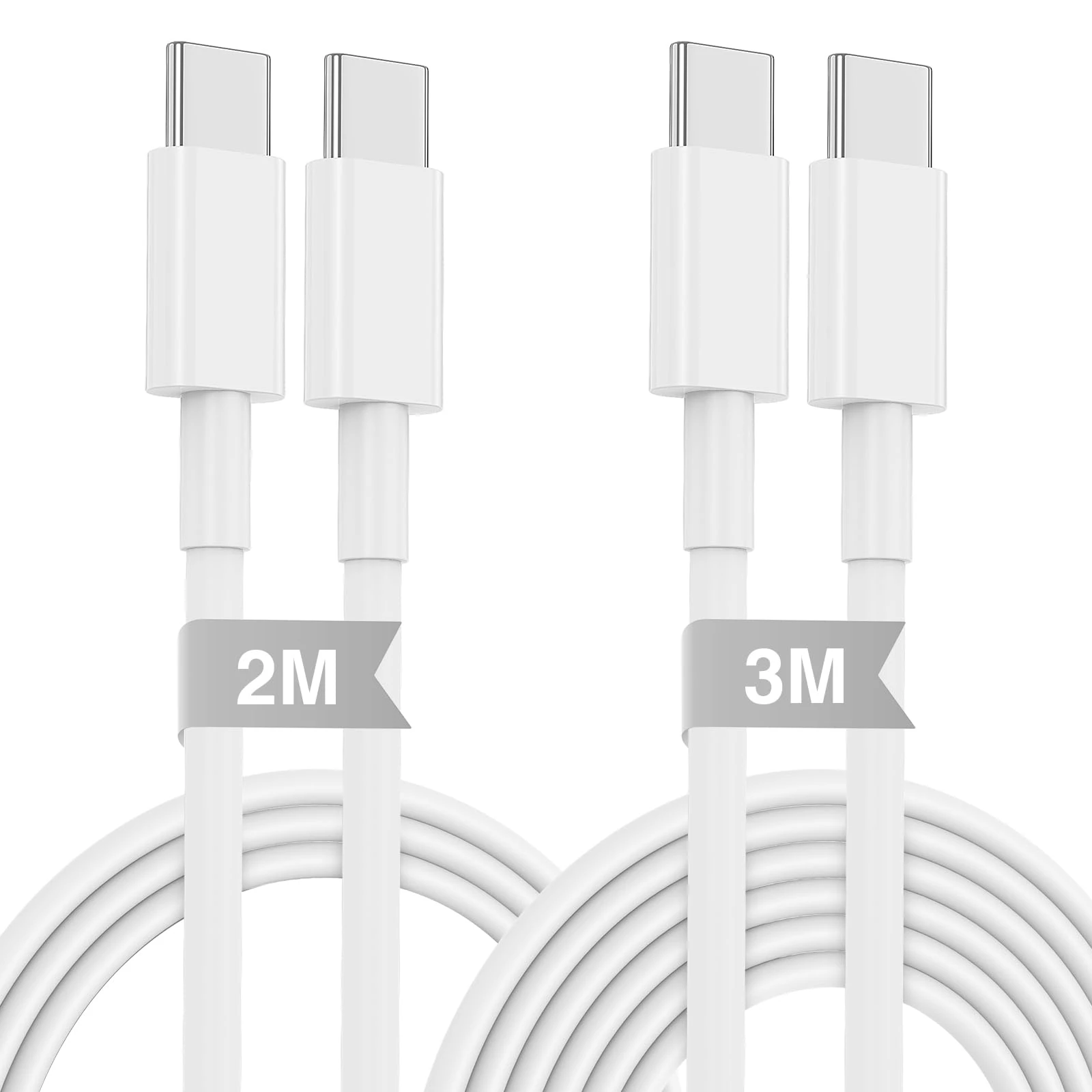 Long USB C to C Charger Cable 2m+3m, 60W Type C to C Fast Charging Lead Wire for Apple iPhone 16 Pro Max/iPhone 15 Plus/15 Pro Max,MacBook Pro,iPad Pro 12.9/11 inch/Mini/Air 5/4,Samsung Galaxy 24/23