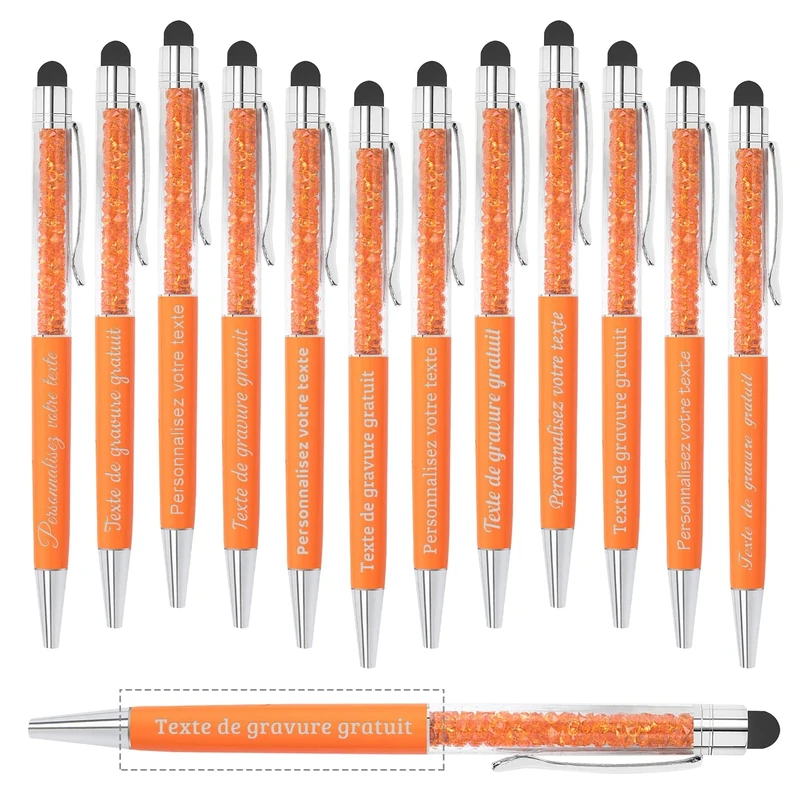 Angry Egg Boy Personalized Ballpoint Pen with Name Text, Customizable ballpoint pen, Ballpoint Pens with Custom Your Name/Text/Time/Date, Orange red 300 Pcs