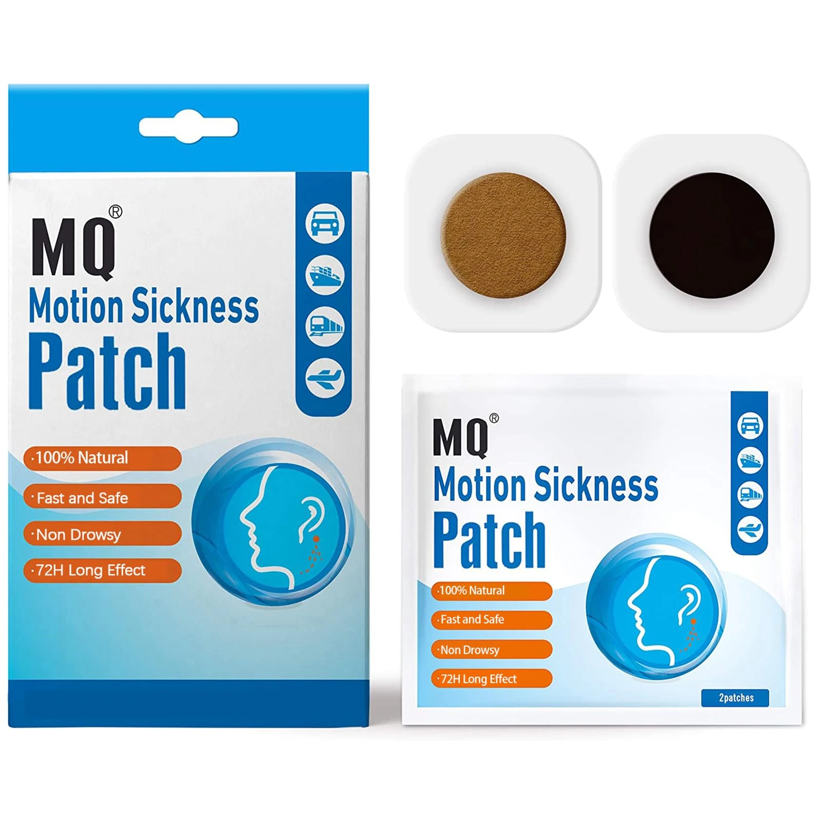 MQ Motion Sickness Patch (60 Count (Pack of 2))