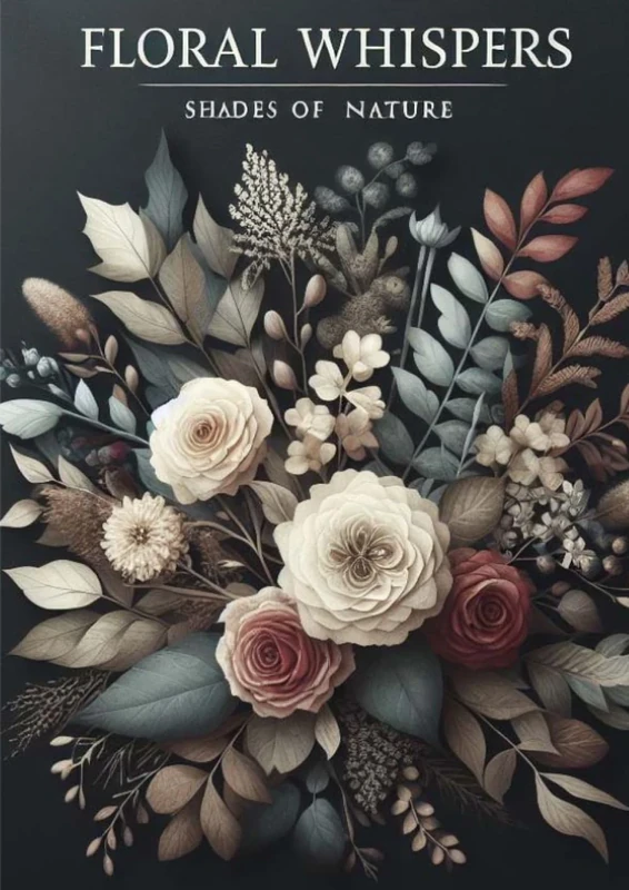 Floral Whispers: Shades of Nature - Image 1