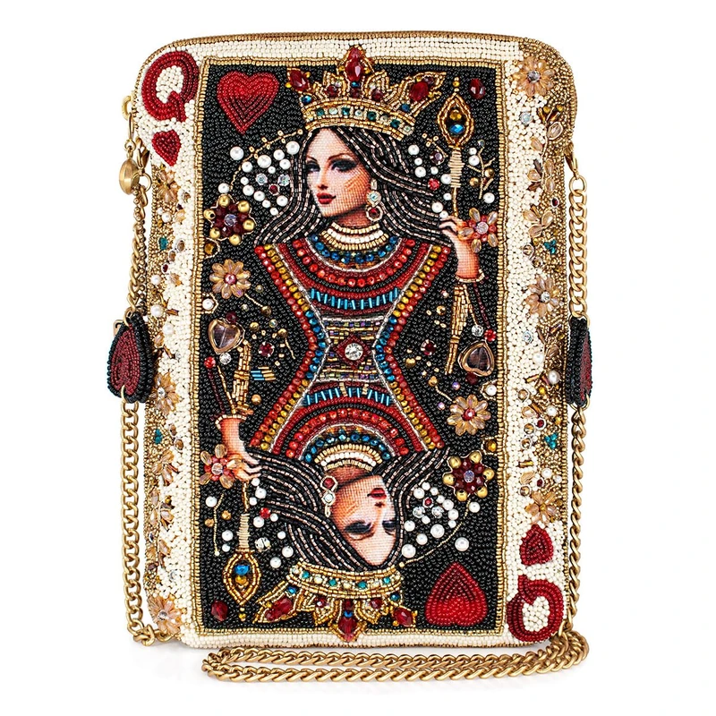 MARY FRANCES Women's The Queen Mini Crossbody Handbag Bag, Multi - Image 1
