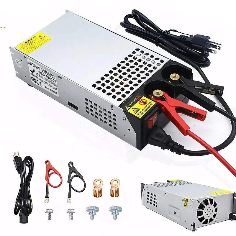 New Upgraded DIY SMPS 110V AC to DC 24V 42A 1000W Power Supply,24v Power Supply,110v to 24V Converter Voltage Transformer for Motor Pump CCTV 3D Printer Air Compressor Led (24V-42A-1000W, 24V)