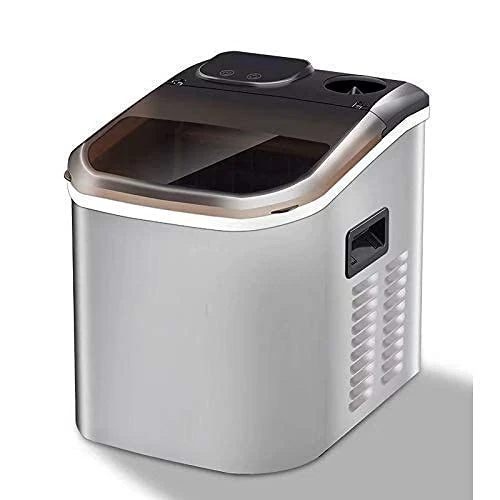 SmPinnaA Ice Maker Machine,Counter Top Ice Machine,New Compact Model,25Kg Ice 24 H Bottled Water Intake