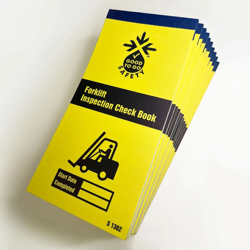 Good To Go Safety Forklift Check Books - Pack of 10 Books (51302) - total of 250 inspections