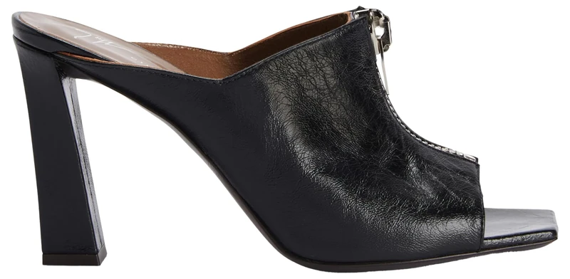 Giuseppe Zanotti Oraine Mule - Black Leather - Size 3.5