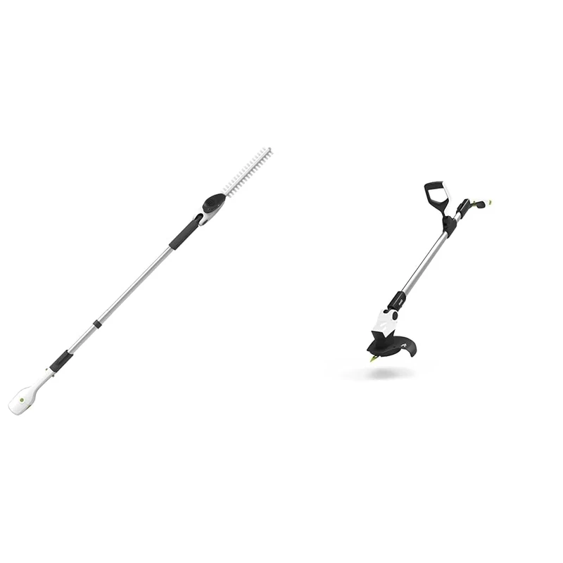 Gtech LHT50 Lightweight Hedge Trimmer | Cordless | 60 mins Runtime | 7 Head & GT50 Grass Trimmer | Lightweight Cordless Strimmer | Powerful 9000 RPM | 120cm Reach | 18V Lithium Battery 30 Mins