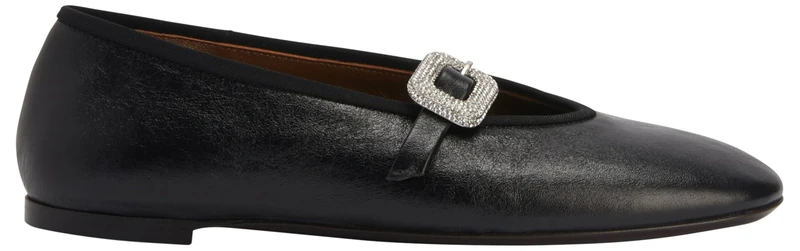 Giuseppe Zanotti, Georgia Buckle, Black, Leather, 8