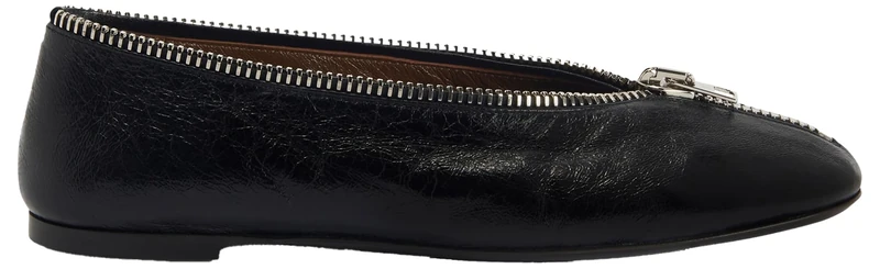 Giuseppe Zanotti, Oraine Flat, Black, Leather, 8