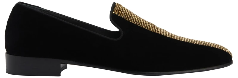 Giuseppe Zanotti, Tuxedo Diamond, Black, Velvet, 16