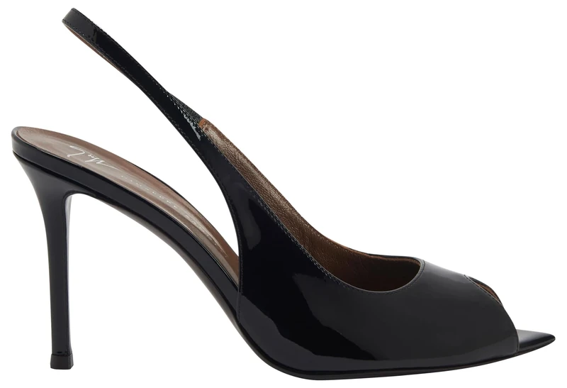 Giuseppe Zanotti, Intriigo Open Toe, Black, Leather, 2,5