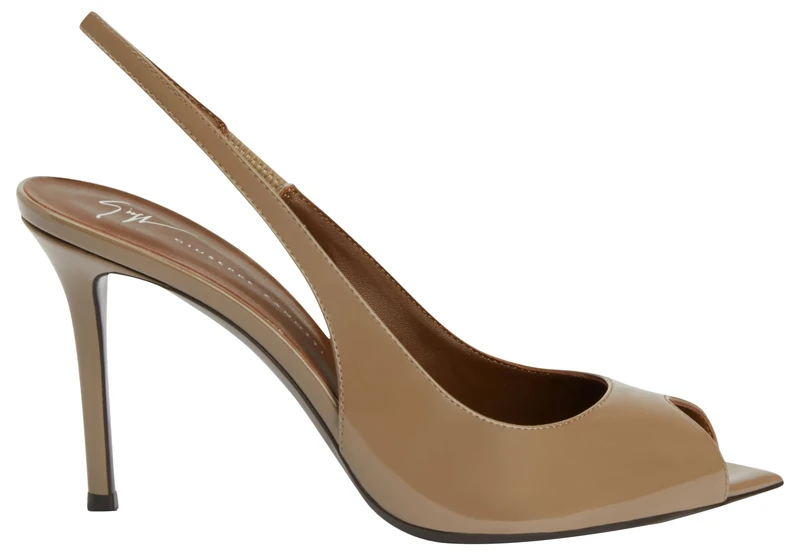 Giuseppe Zanotti, Intriigo Open Toe, Grey, Leather, 6