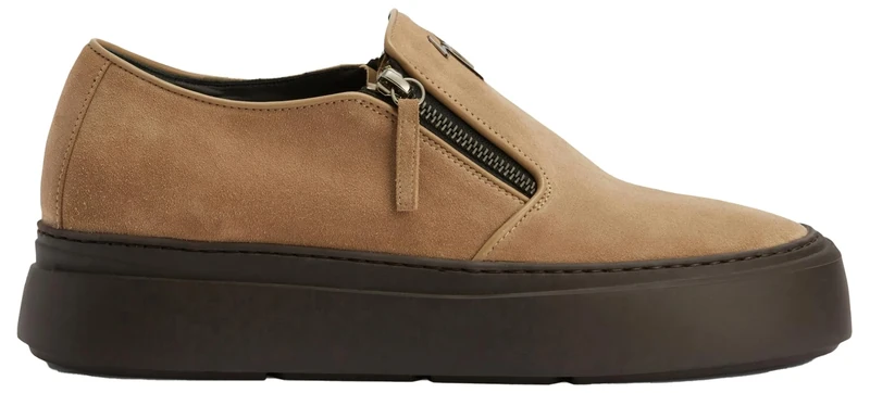 Giuseppe Zanotti, GZ Mike Zip, Beige, Suede, 6