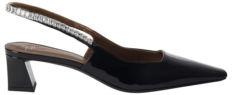 Giuseppe Zanotti, Brendha Crystal, Black, Leather, 6