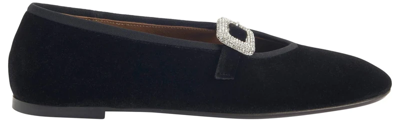 Giuseppe Zanotti, Georgia Buckle, Black, Velvet, 3