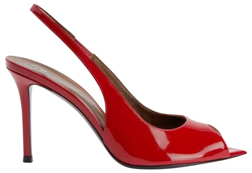 Giuseppe Zanotti Intriigo Toe Heels - Red Patent Leather, 90mm Heel