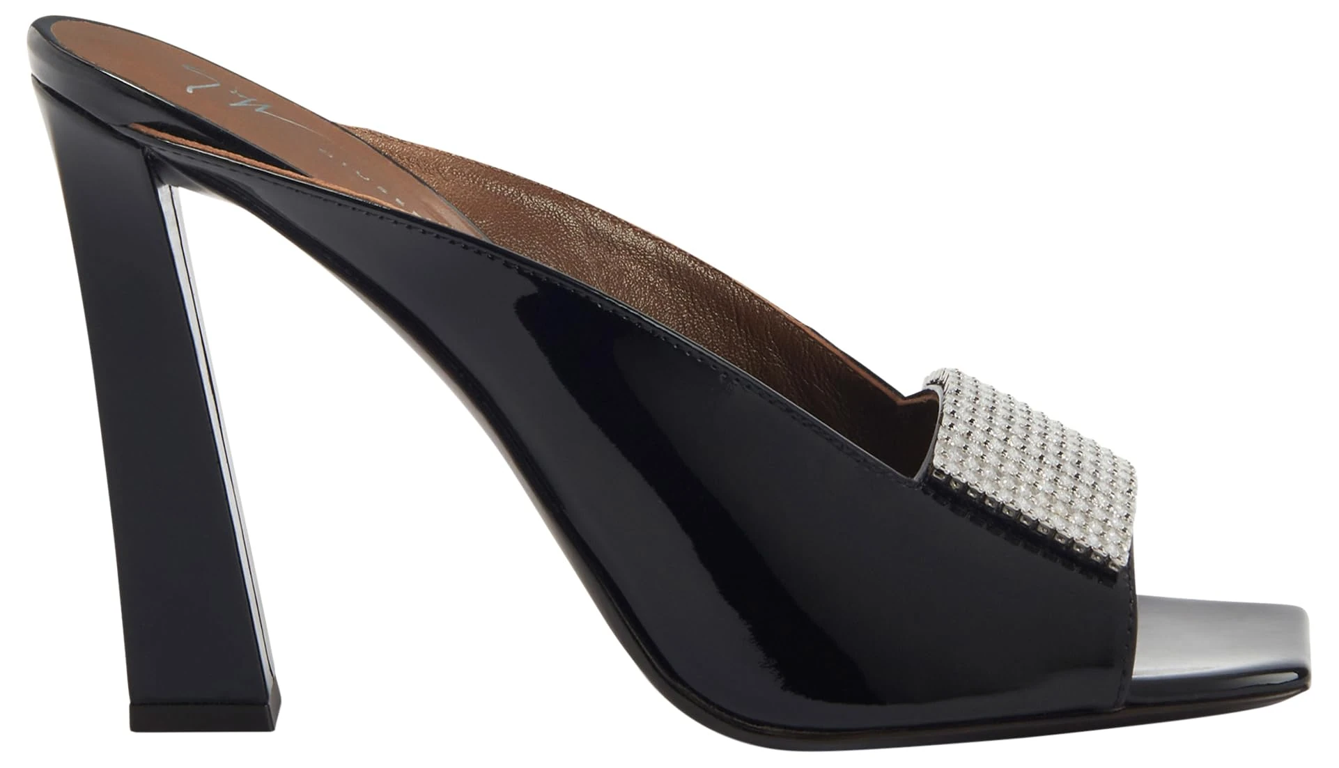 Giuseppe Zanotti, GZ MYA Sparkle, Black, Leather, 7