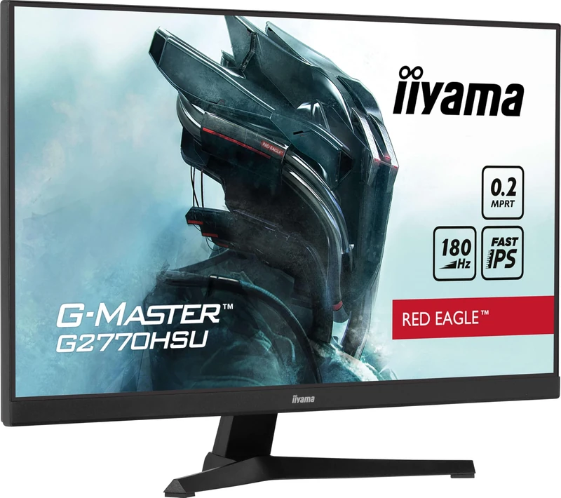 iiyama G-Master Red Eagle G2770HSU-B6 27 inch Fast-IPS LED Gaming Monitor Full HD HDMI DP USB 3.2 0.2 ms 180Hz Adaptive Sync Black