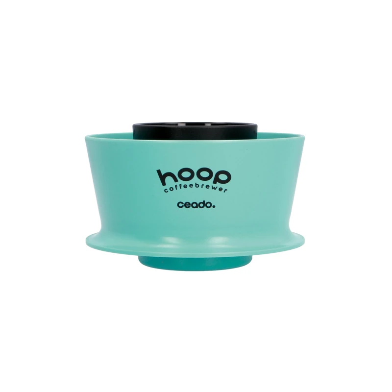 Hoop Coffee Brewer – Award Winning Radial Infusion Brewer, Effortless Full-Bodied Extraction with No-Bypass – Manual Drip Coffee Maker for Home Café Restaurant Camping, Aquamarine - Image 1