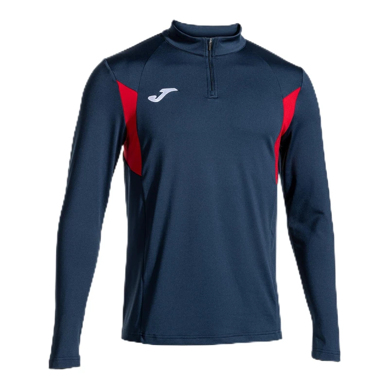 Joma - Men's Sweatshirt - Winner III - Half Zip, NAVY RED, 5XS